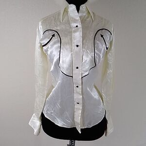 VTG WESTERN TRENDS BY PANHANDLE SLIM PROUD TO BE AMERICAN WOMEN'S COWBOY SIZE 6